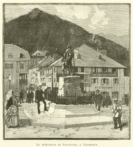 The Monument of Saussure, in Chamonix