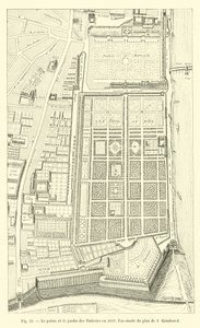 The Tuileries Palace and Garden in 1632, Facsimile of I. Gomboust