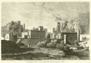 The Imperial Palace in Gondar (engraving) by French School