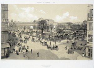 The square of the temple in 1881 - in 