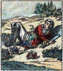 Lemuel Gulliver Woke Up After His Shipwreck and was Taken Prisoner by the Lilliputians. Illustration for 