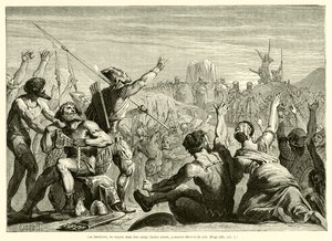 The Israelites, Seeing the Holy Ark in Their Camp, Shout for Joy by French School
