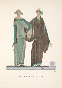 The Twin Sisters, from a Collection of Fashion Plates by French School