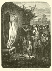 Chinese Shadows (engraving) by French School