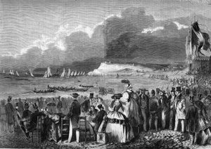 The regattas of Le Havre in 1857 by French School