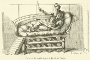 Bridal bed by French School