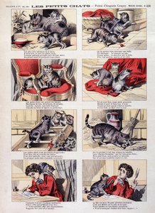 Little cats - Epinal imaging by French School
