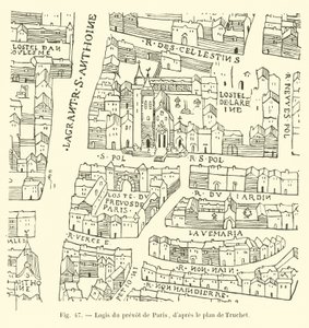 Residence of the Provost of Paris, after the plan of Truchet by French School