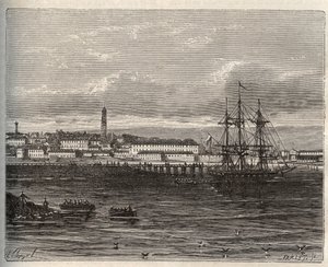 Lorient - Morbihan in Region Brittany - Engraving in 