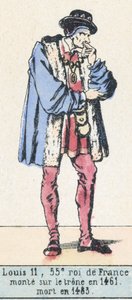 Louis XI, 55th King of France, ascended the throne in 1461, died in 1483 by French School