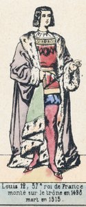Louis XII, 57th King of France, ascended the throne in 1498, died in 1515 by French School