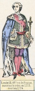 Louis XV, 66th King of France, Ascended the Throne in 1715, Died in 1774 by French School