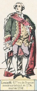 Louis XVI, 67th King of France, ascended the throne in 1774, died in 1792