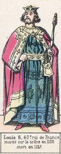 Louis VI, 40th King of France, ascended the throne in 1108, died in 1137 by French School