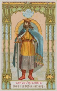 Louis II, King of France by French School