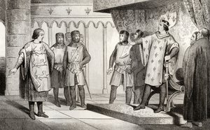 Louis VIII the Lion receives an envoy from his enemy Henry III of England, from 