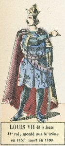 Louis VII called the Young, 41st King, ascended the throne in 1137, died in 1180