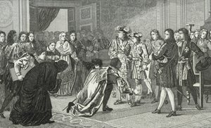 Louis XIV the Sun King Presents His Grandson Philippe V to the Spanish Envoys, from 