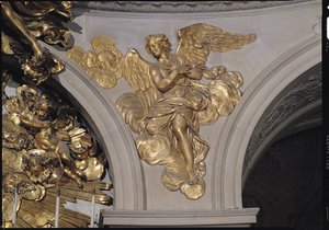 Louis XIV Style Angel, from the Arch to the Right of the High Altar in the Chapel