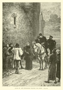 Louis XI and Burgesses Waiting for News by French School