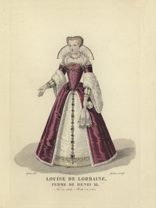 Louise of Lorraine, wife of King Henry III of France by French School