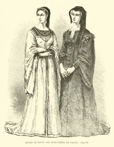 Louise of Savoy and Marguerite de Valois by French School