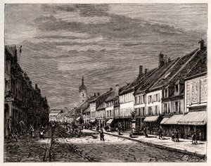 Lure - department of Haute-Saone in the region of Bourgogne-Franche-Comte - engraving in 