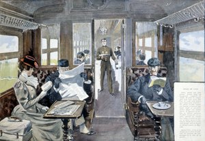 Luxury Train Restaurant Wagon, Late 19th Century