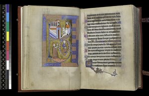 MS 300 f.XIII-1r, from the Psalter and Hours of Isabella of France, Paris, c.1265-70