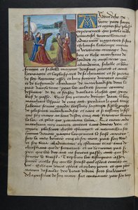 MS Hunter 252 040v Page from Cent Nouvelles Nouvelles, c.1461-62 by French School
