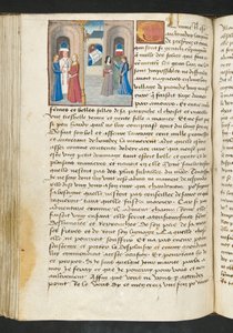 Page from Cent Nouvelles Nouvelles, c.1461-62 by French School