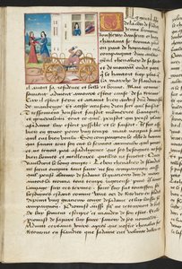 Page from Cent Nouvelles Nouvelles, c.1461-62 by French School