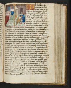 Page from Cent Nouvelles Nouvelles, c.1461-62 by French School