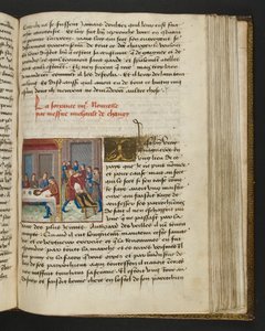 Page from Cent Nouvelles Nouvelles, c.1461-62 by French School