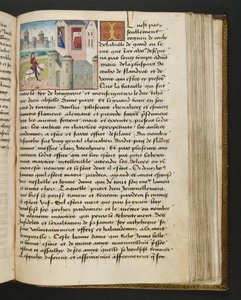 Page from Cent Nouvelles Nouvelles, c.1461-62 by French School
