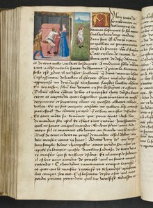 Page from Cent Nouvelles Nouvelles, c.1461-62 by French School