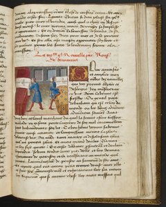 Page from Cent Nouvelles Nouvelles, c.1461-62 by French School