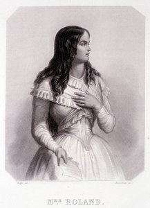 Madame Roland, French Politician - Engraving by French School