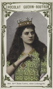 Madame Rose Caron, in Lohengrin by French School