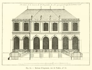 House of Argenson, Rue de Valois, No. 10 by French School