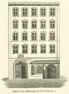 House in Salzburg where Mozart was born by French School