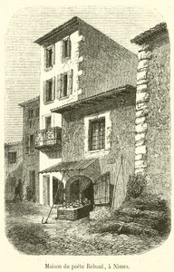 House of the Poet Reboul, in Nimes (engraving) by French School