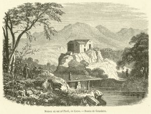 House where Paoli was born, in Corsica by French School