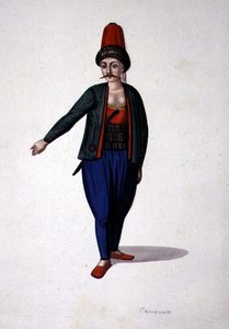 Man with a dagger, Ottoman period, third quarter of 18th century