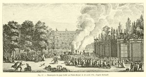 Mannequin of the Pope Burned at the Palais-Royal, April 16, 1791, After Bertault by French School