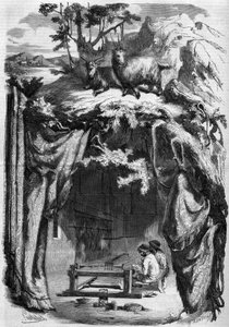 Manufacture of cashmere, India by French School