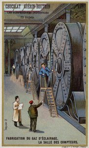 Manufacturing gas for lighting. Meter hall by French School