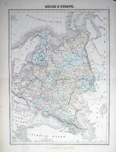 Map depicting European Russia