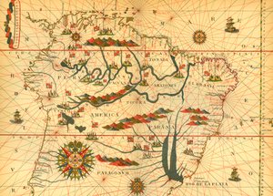 Map of South America by French School