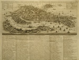 Map of Venice, published by H. Chatelain in Amsterdam, 1728